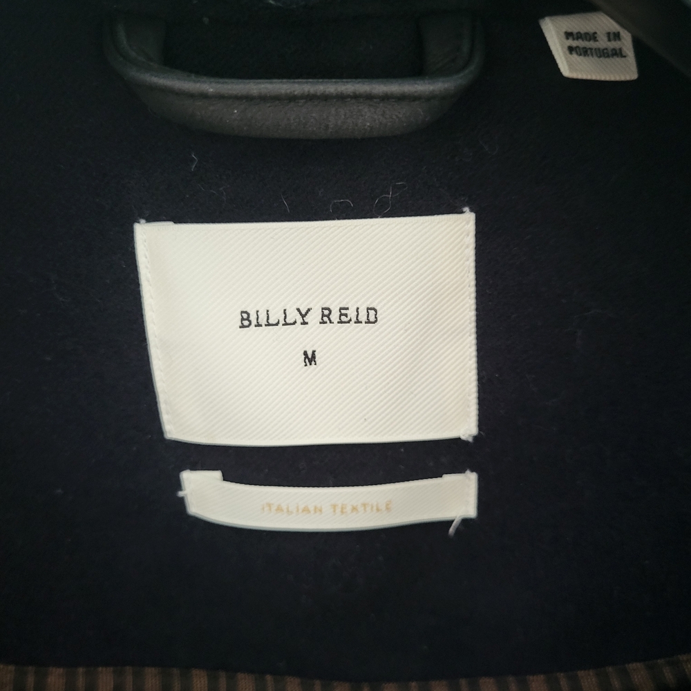 Billy Reid Velvet Men's Navy Night Blue Pea Coat. Perfect For The Holidays - Picture 10 of 10